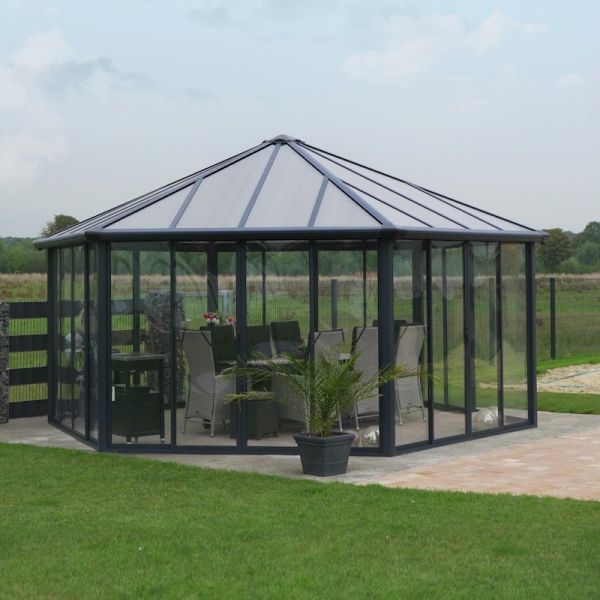 Palram - Canopia Garda Garden Gazebo Grey Bronze