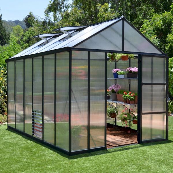 Palram - Canopia Glory 8x12 Greenhouse - Grey