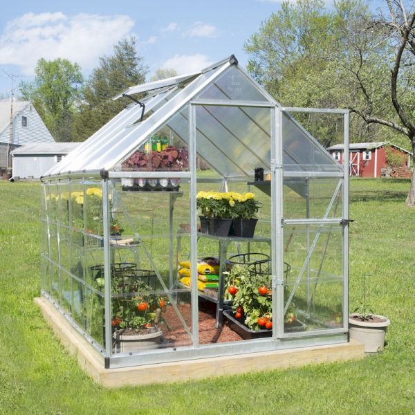 Palram - Canopia Hybrid 6x10 Greenhouse - Silver