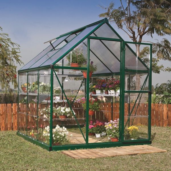 Palram - Canopia Hybrid 6x6 Greenhouse - Green