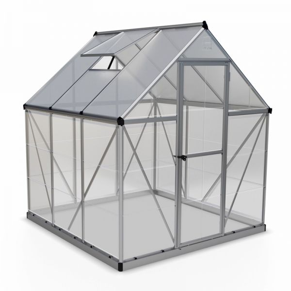 Palram - Canopia Hybrid 6x6 Greenhouse - Silver