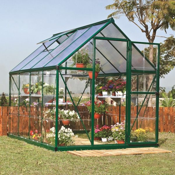 Palram - Canopia Hybrid 6x8 Greenhouse - Green