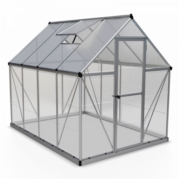 Palram - Canopia Hybrid 6x8 Greenhouse - Silver