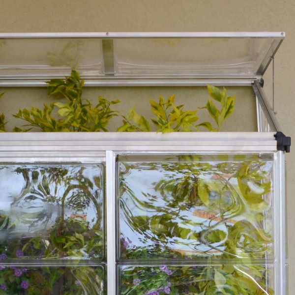 Palram - Canopia Lean To Grow House 4x2 - Silver Clear