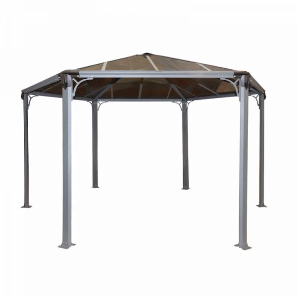 Palram - Canopia Monaco Hexagonal Garden Gazebo Grey