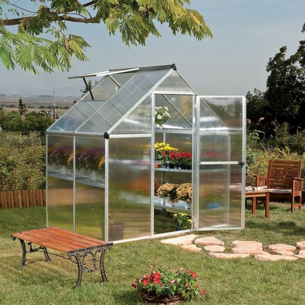 Palram - Canopia Mythos 6x4 Greenhouse - Silver