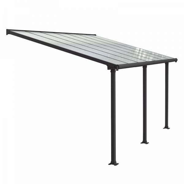 Palram - Canopia Olympia Patio Cover 3m x 4.25m Grey Clear