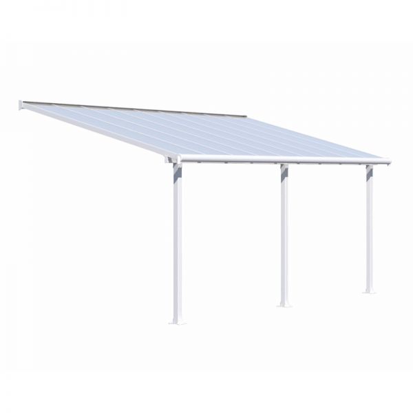 Palram - Canopia Olympia Patio Cover 3m x 5.46m White Clear