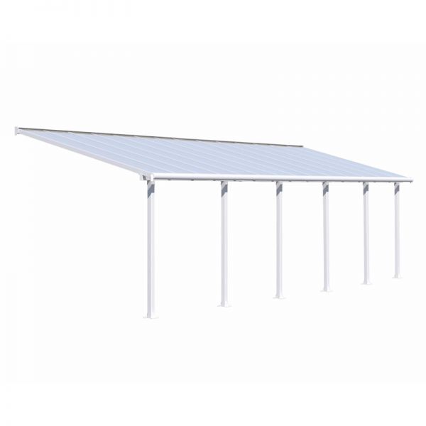 Palram - Canopia Olympia Patio Cover 3m x 8.51m White Clear