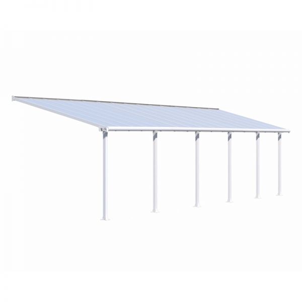 Palram - Canopia Olympia Patio Cover 3m x 9.71m White Clear