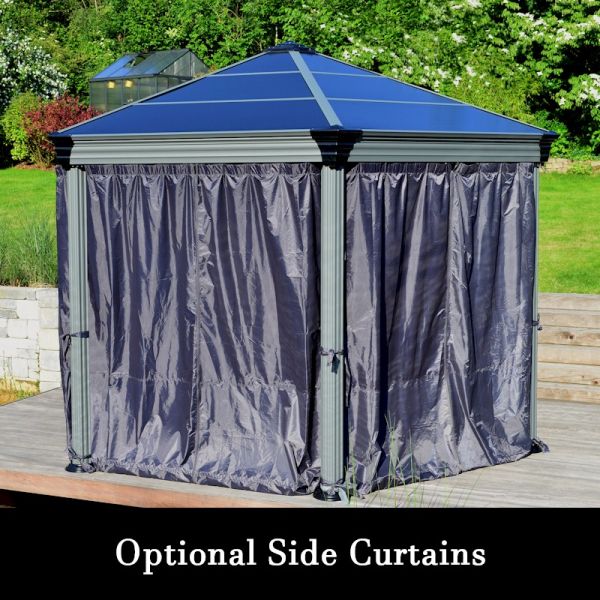 Palram - Canopia Roma Hexagonal Garden Gazebo Grey