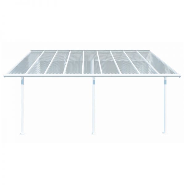 Palram - Canopia Sierra Patio Cover 3m x 5.46m White Clear