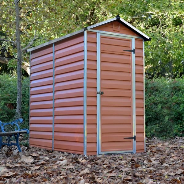 Palram - Canopia Skylight Amber Plastic Shed 4x6