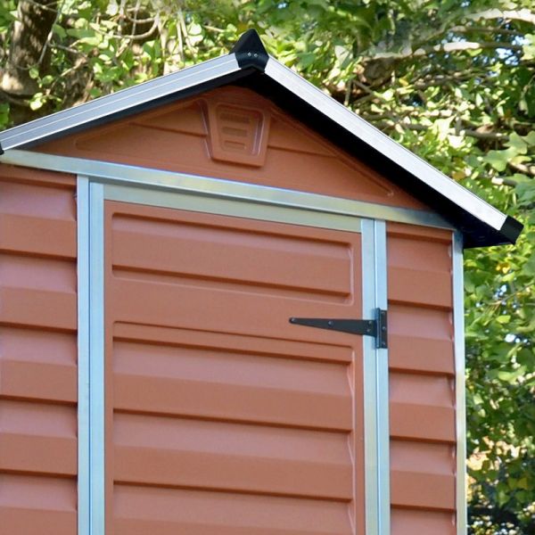 Palram - Canopia Skylight Amber Plastic Shed 4x6