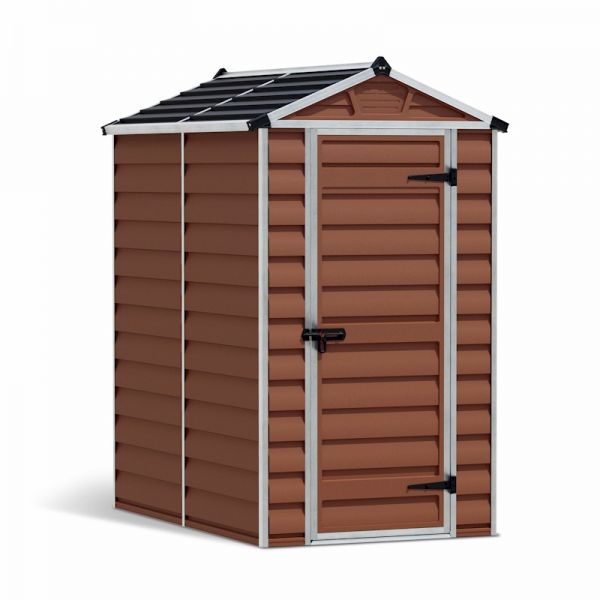 Palram - Canopia Skylight Amber Plastic Shed 4x6