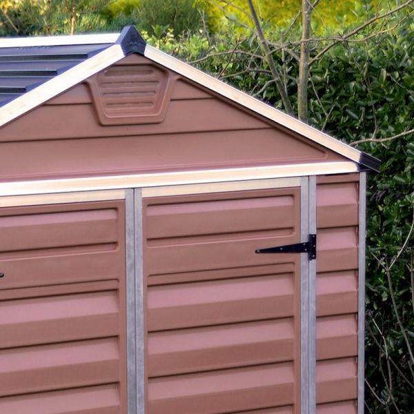 Palram - Canopia Skylight Amber Plastic Shed 6x10