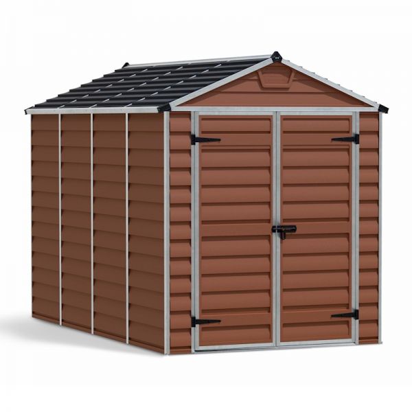 Palram - Canopia Skylight Amber Plastic Shed 6x10