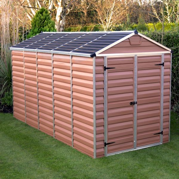 Palram - Canopia Skylight Amber Plastic Shed 6x12