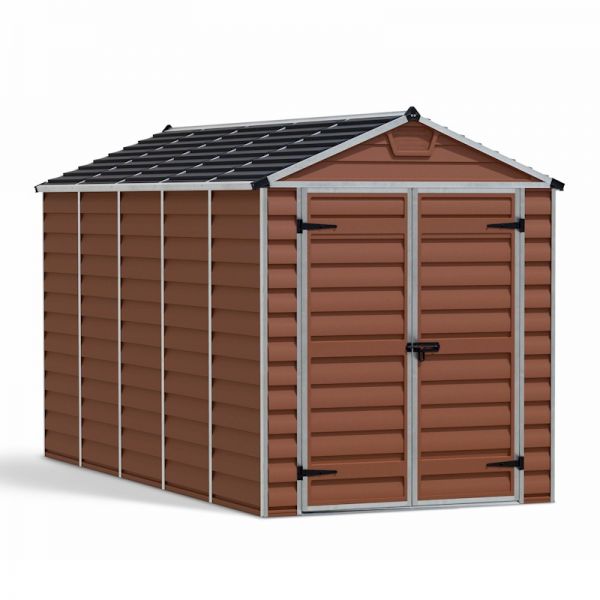 Palram - Canopia Skylight Amber Plastic Shed 6x12