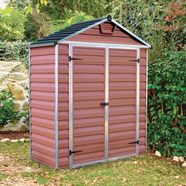 Palram - Canopia Skylight Amber Plastic Shed 6x3