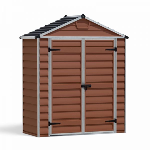 Palram - Canopia Skylight Amber Plastic Shed 6x3