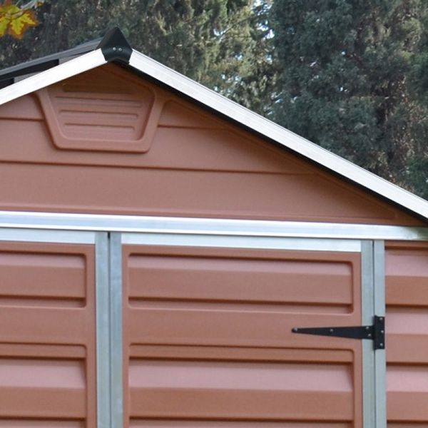 Palram - Canopia Skylight Amber Plastic Shed 6x8