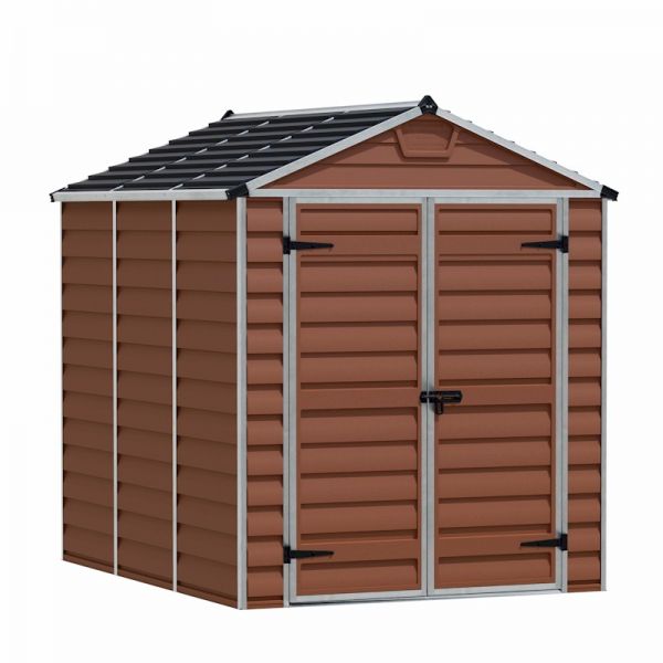 Palram - Canopia Skylight Amber Plastic Shed 6x8