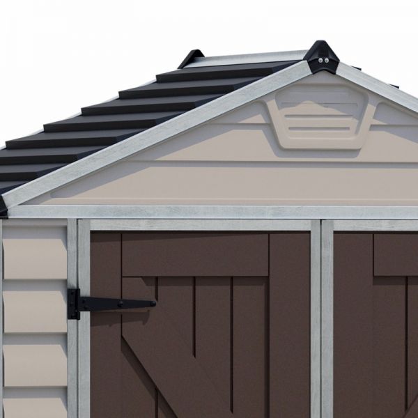 Palram - Canopia Skylight Tan Plastic Shed 6x3