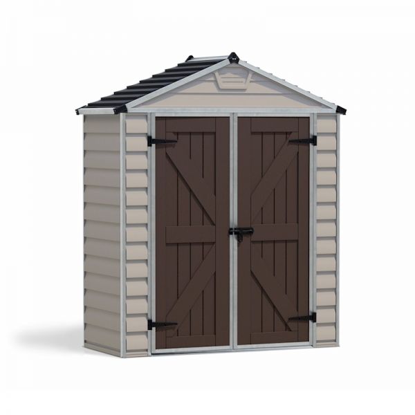 Palram - Canopia Skylight Tan Plastic Shed 6x3