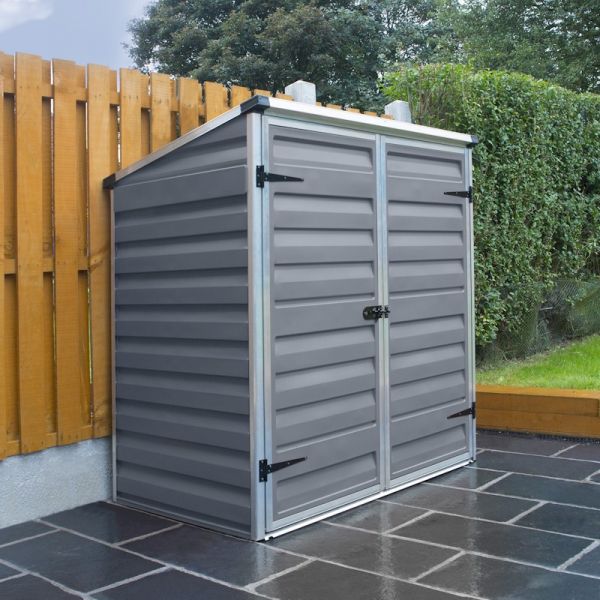 Palram - Canopia Voyager Dark Grey Plastic Shed