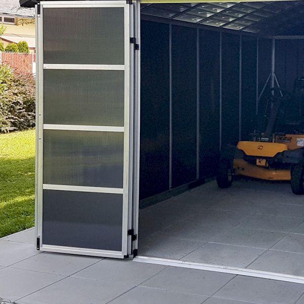 Palram - Canopia Yukon 11x13.1 Dark Grey Plastic Shed