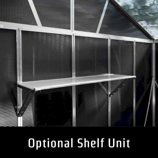 Palram - Canopia Yukon 11x9 Dark Grey Plastic Shed