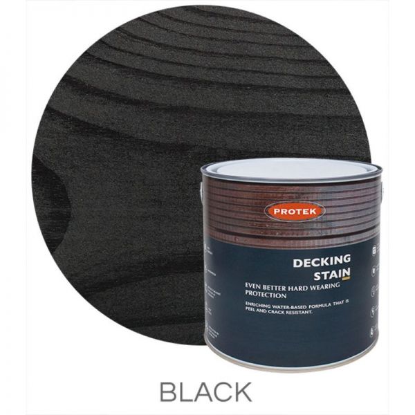 Protek Decking Stain - Black 2.5 Litre