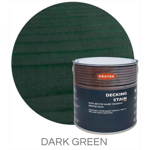 Protek Decking Stain - Dark Green 2.5 Litre