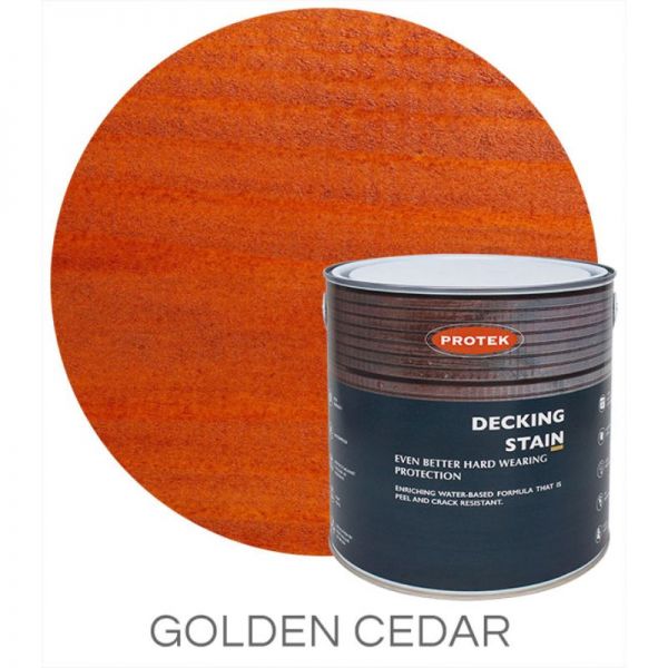 Protek Decking Stain - Golden Cedar 2.5 Litre
