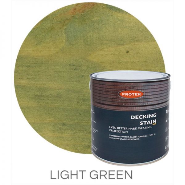 Protek Decking Stain - Light Green 2.5 Litre