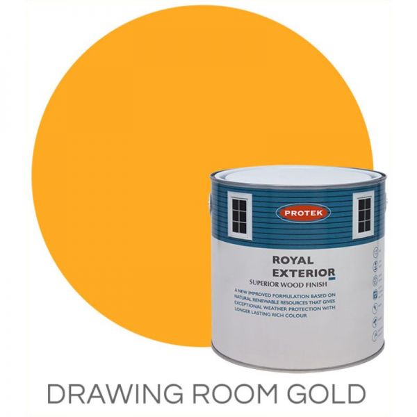 Protek Royal Exterior Wood Stain - Drawing Room Gold 2.5 Litre