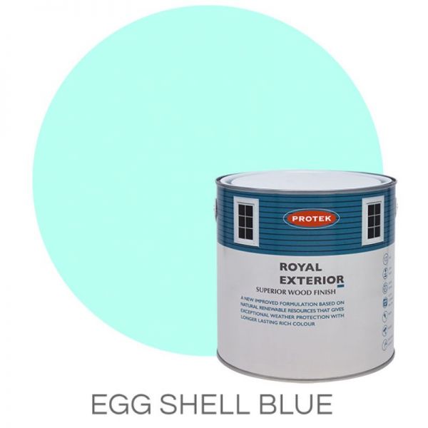 Protek Royal Exterior Wood Stain - Eggshell Blue 5 Litre