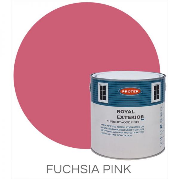 Protek Royal Exterior Wood Stain - Fuchsia Pink 1 Litre