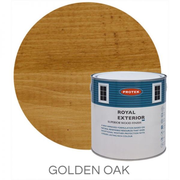 Protek Royal Exterior Wood Stain - Golden Oak 2.5 Litre
