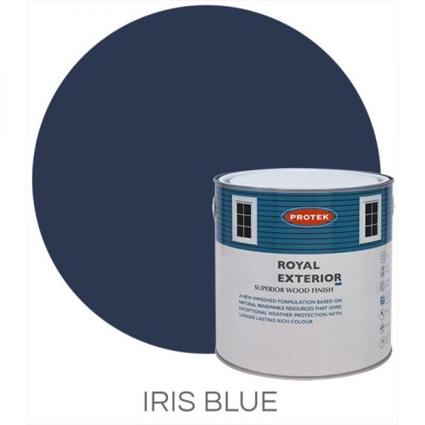 Protek Royal Exterior Wood Stain - Iris Blue 2.5 Litre