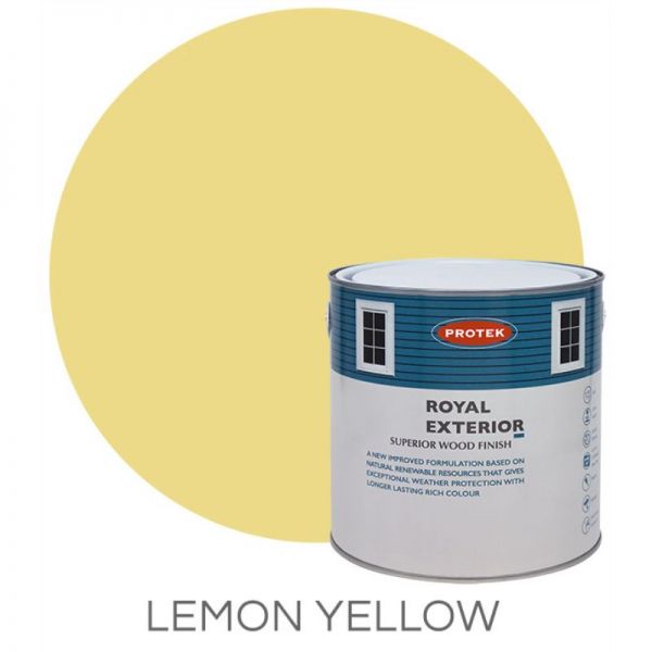 Protek Royal Exterior Wood Stain - Lemon Yellow 2.5 Litre