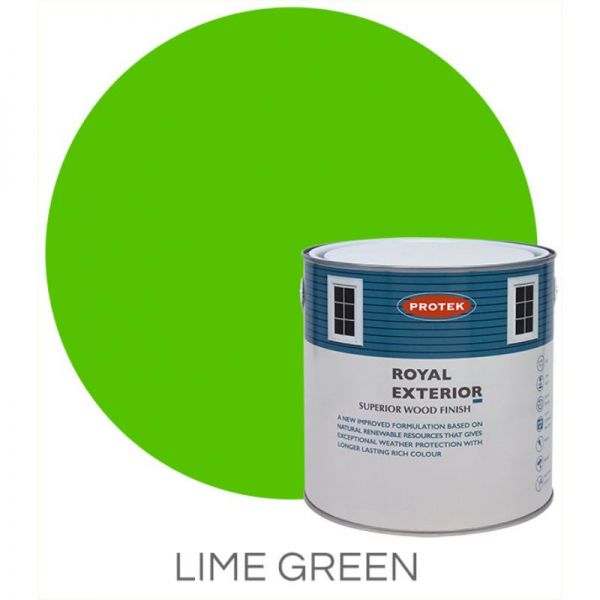 Protek Royal Exterior Wood Stain - Lime Green 2.5 Litre