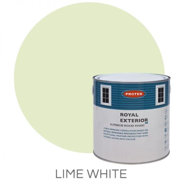 Protek Royal Exterior Wood Stain - Lime White 1 Litre