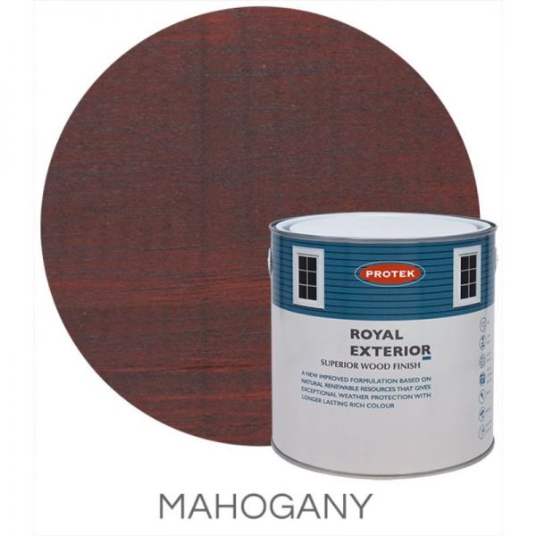 Protek Royal Exterior Wood Stain - Mahogany 1 Litre