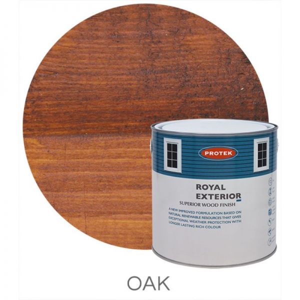 Protek Royal Exterior Wood Stain - Oak 5 Litre