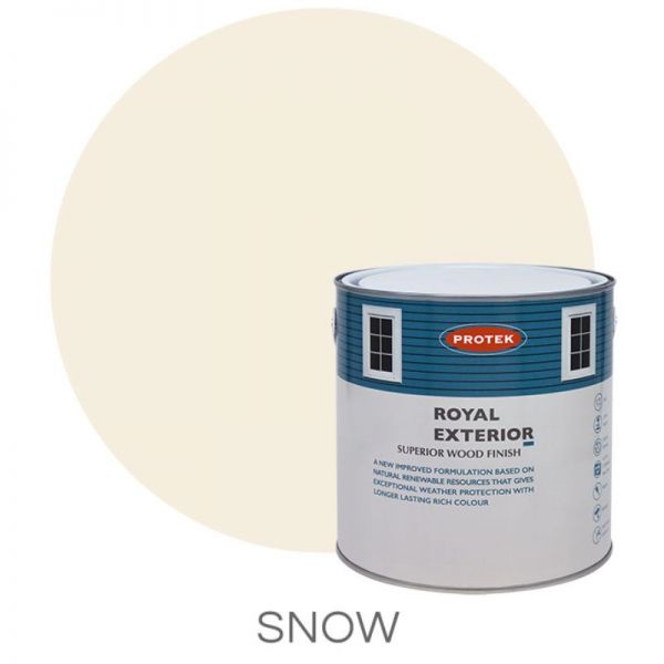 Protek Royal Exterior Wood Stain - Snow 5 Litre