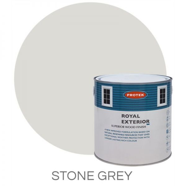 Protek Royal Exterior Wood Stain - Stone Grey 2.5 Litre