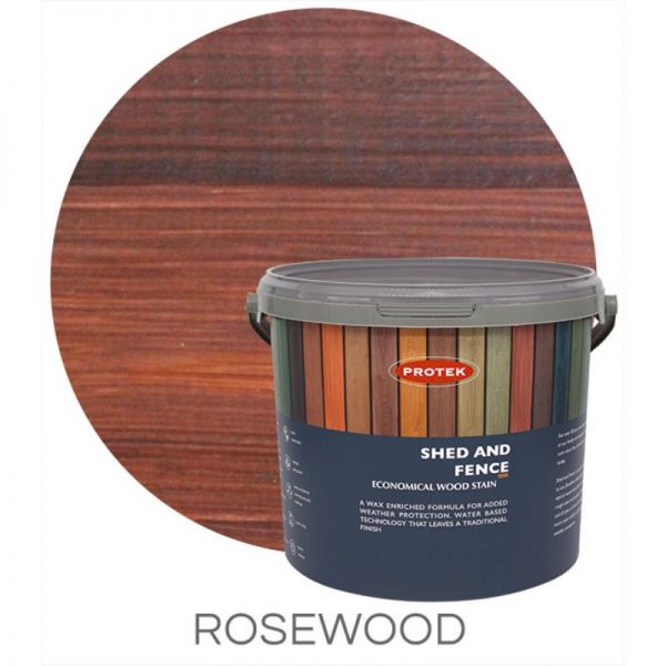 Protek Shed and Fence Stain - Rosewood 25 Litre