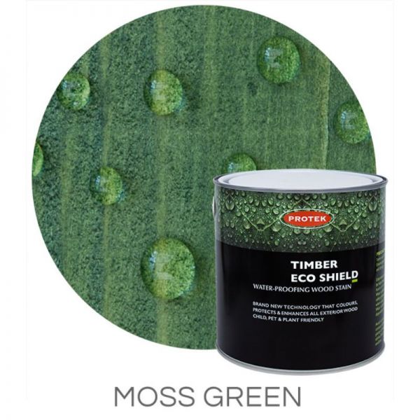 Protek Timber Eco Shield Treatment - Moss Green 1 Litre